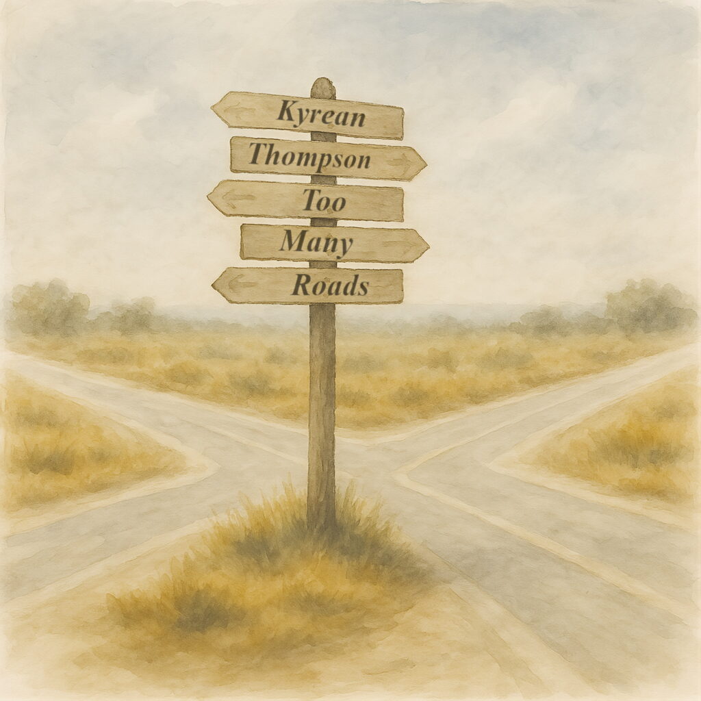 Kyrean Thompson - Too Many Roads coverart